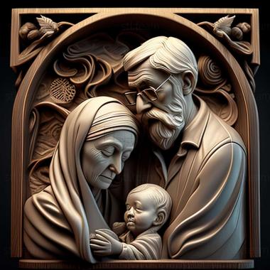 3D model Godparents (STL)